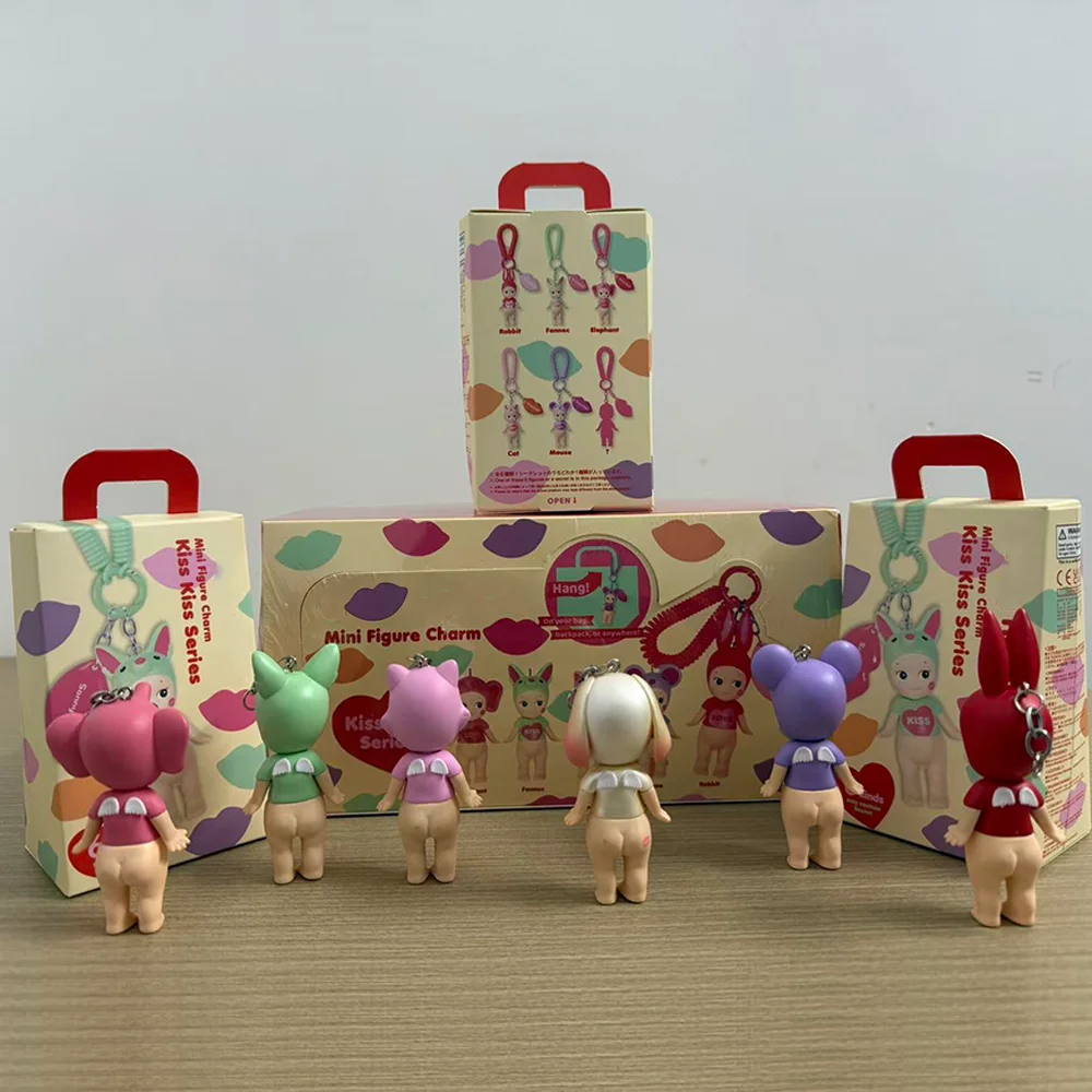 Новая горячая высококачественная мини-фигурка ангела, очаровательная серия Kiss Kiss, слепая коробка, аниме-фигурки, украшения, милые куклы, орнамент, подарочная серия