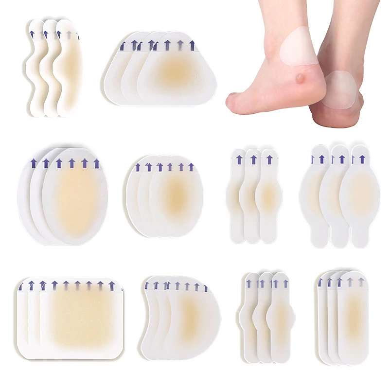 1PCS Gel Soft Shoes Stickers Hydrocolloid Pads Blisters Bunions Corns Calluses Friction Pressure Spots Heel Relief Pain