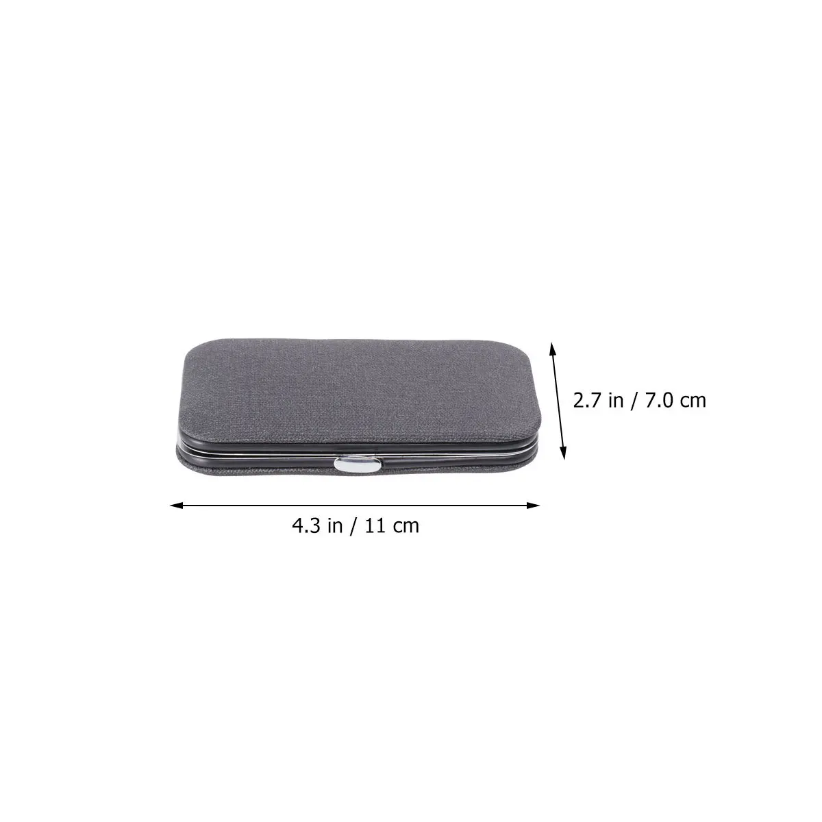 8pcs Stainless Steel Manicure Set Nail Cutter Tool For Pedicure Grooming Eyebrow Shaping Ear Cleaning Kit With Case Black