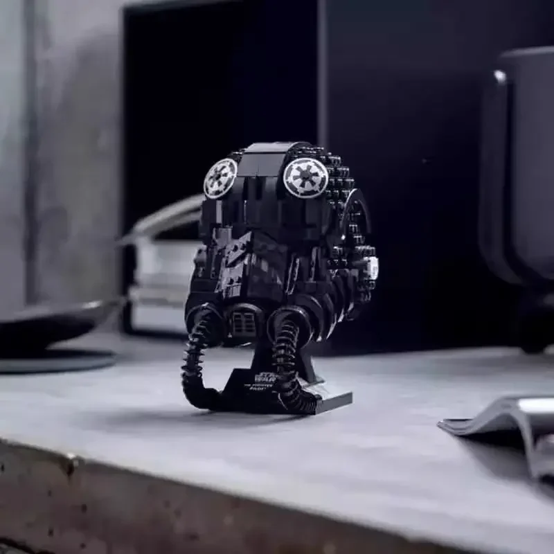 New TIE Fighter Pilot Helmet MOC 75274 SpaceShip Battle Model Building Block Architecture Education Assembly Model Toy Gifts for