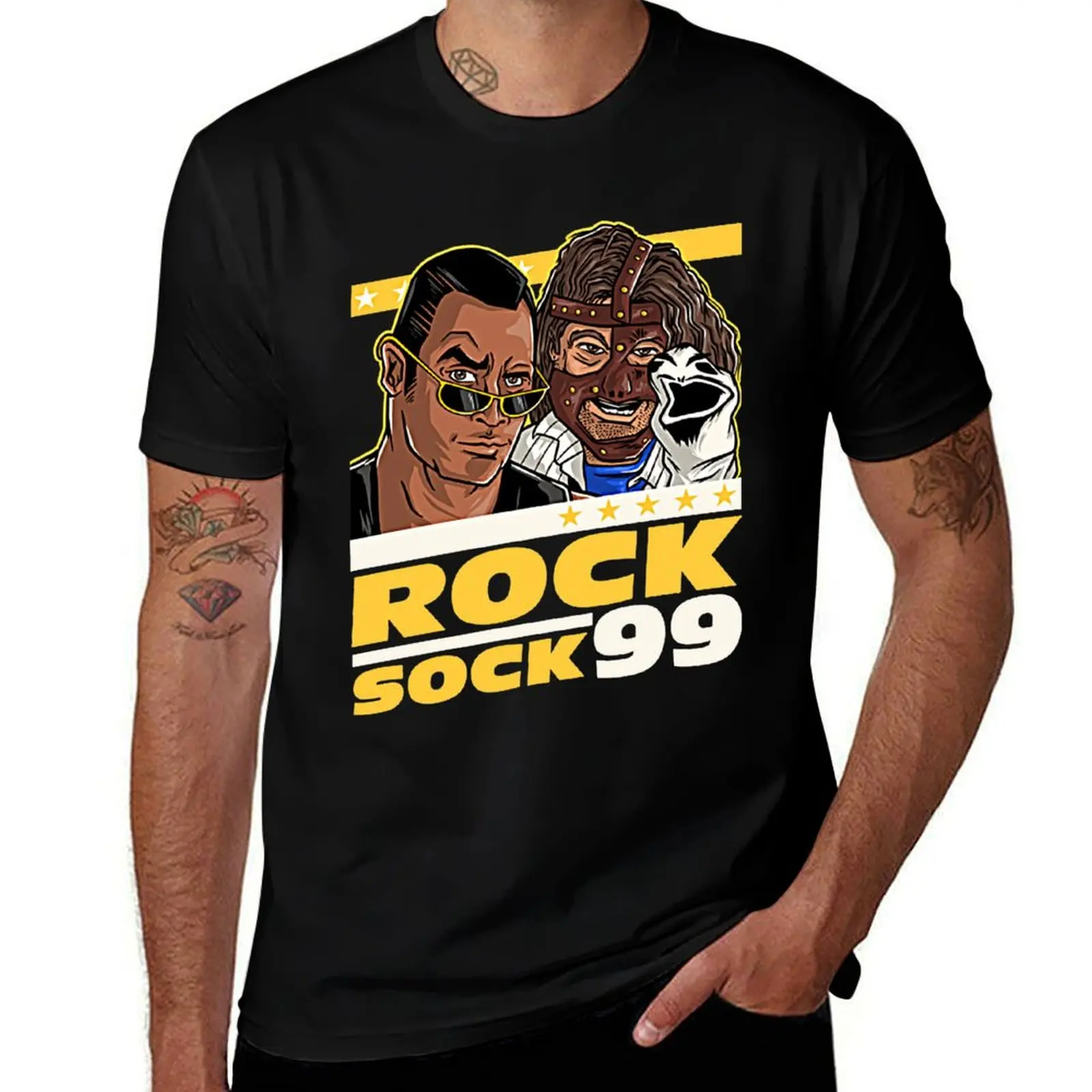 Rock N Sock 99 T-Shirt Basic Solid Color Casual Tee Shirt T-Shirt