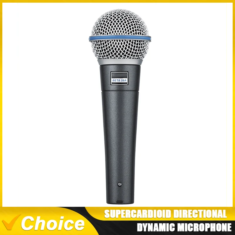 BETA58A BETA58 with Transformer Supercardioid Wired Microphone Mic for Karaoke Studio