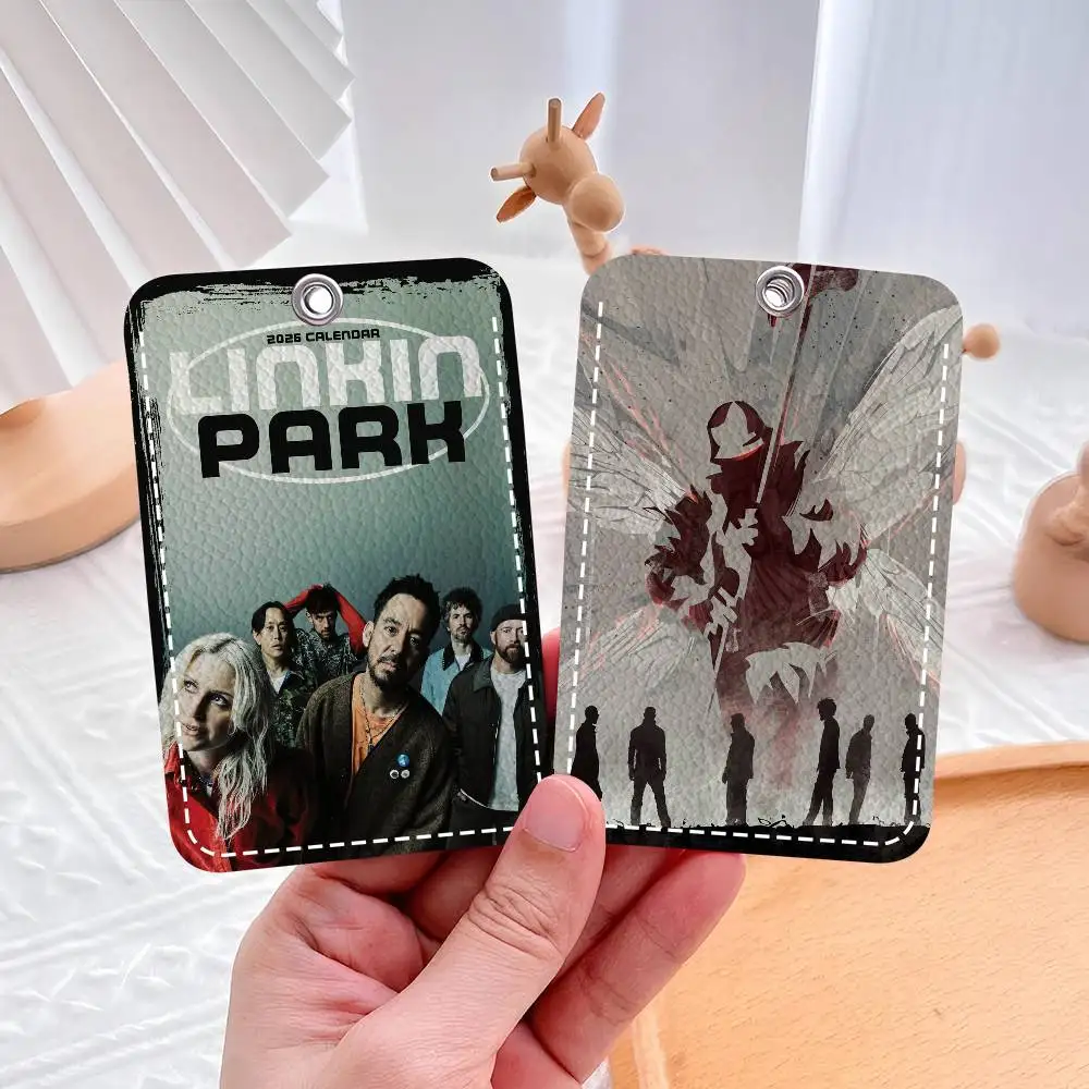 

1 шт. кожаный брелок-держатель для карт L-Linkin Park премиум-класса, устойчивый к царапинам, для проездных билетов