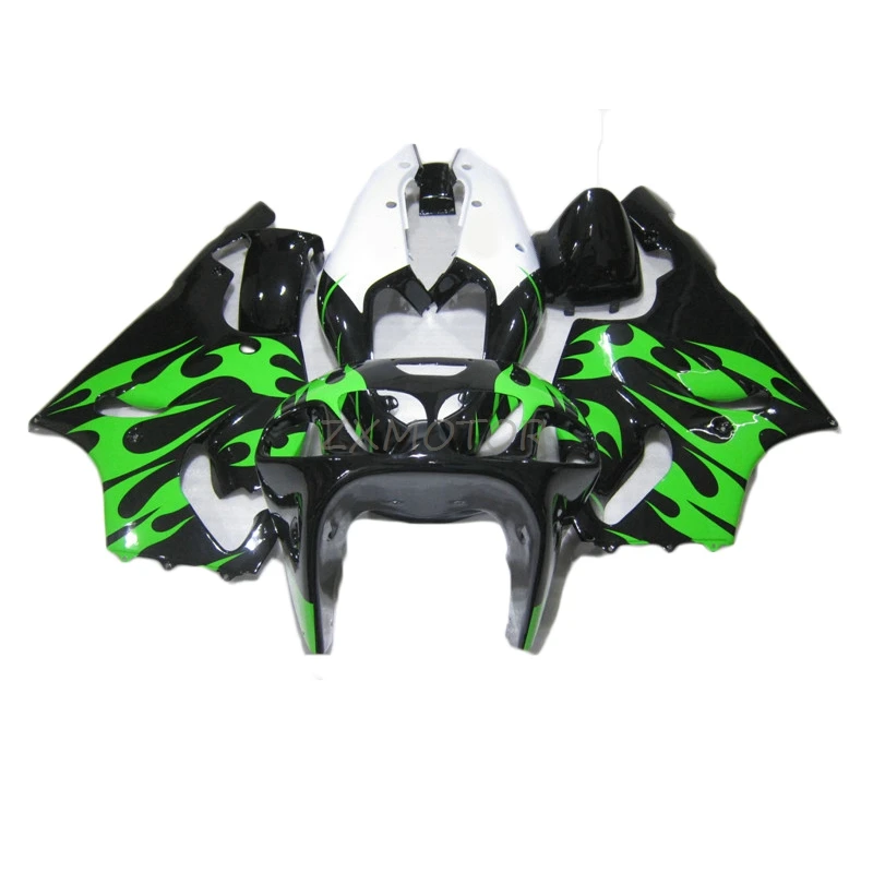 Replace Motorcycle fairings kits Set For Kawasaki Ninja ZX7R 1996-2003 Green White Black Bodywork Fairing ninja ZX 7R 96-03 TY11