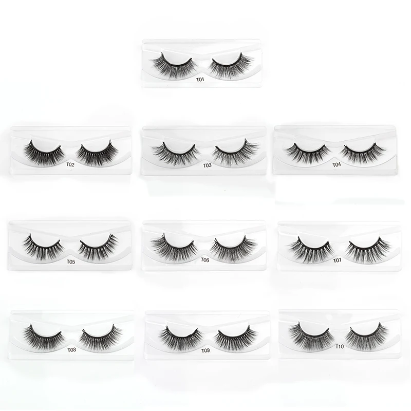 Hot Magnetic Eyelashes Kit 1/3/4Pairs False Eyelashes Repeated Use Mink Lash Makeup Set Waterproof Liquid Eyeliner Tweezers Tool