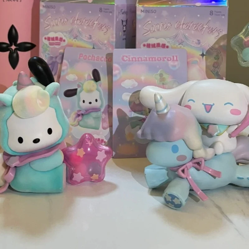 شخصيات سانريو الأصلية سلسلة الجنة الخيالية صندوق أعمى مفاجأة صندوق الغموض منضدية زخرفة الأطفال لعبة مخصصة هدية