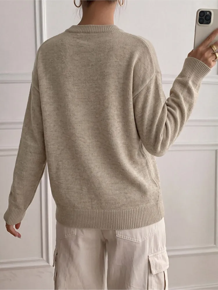 2026 Autumn/Winter Women's Sweater: Fashionable, Comfortable, Casual, Chic, Commute-Friendly, Versatile, And Color-Blocking Top