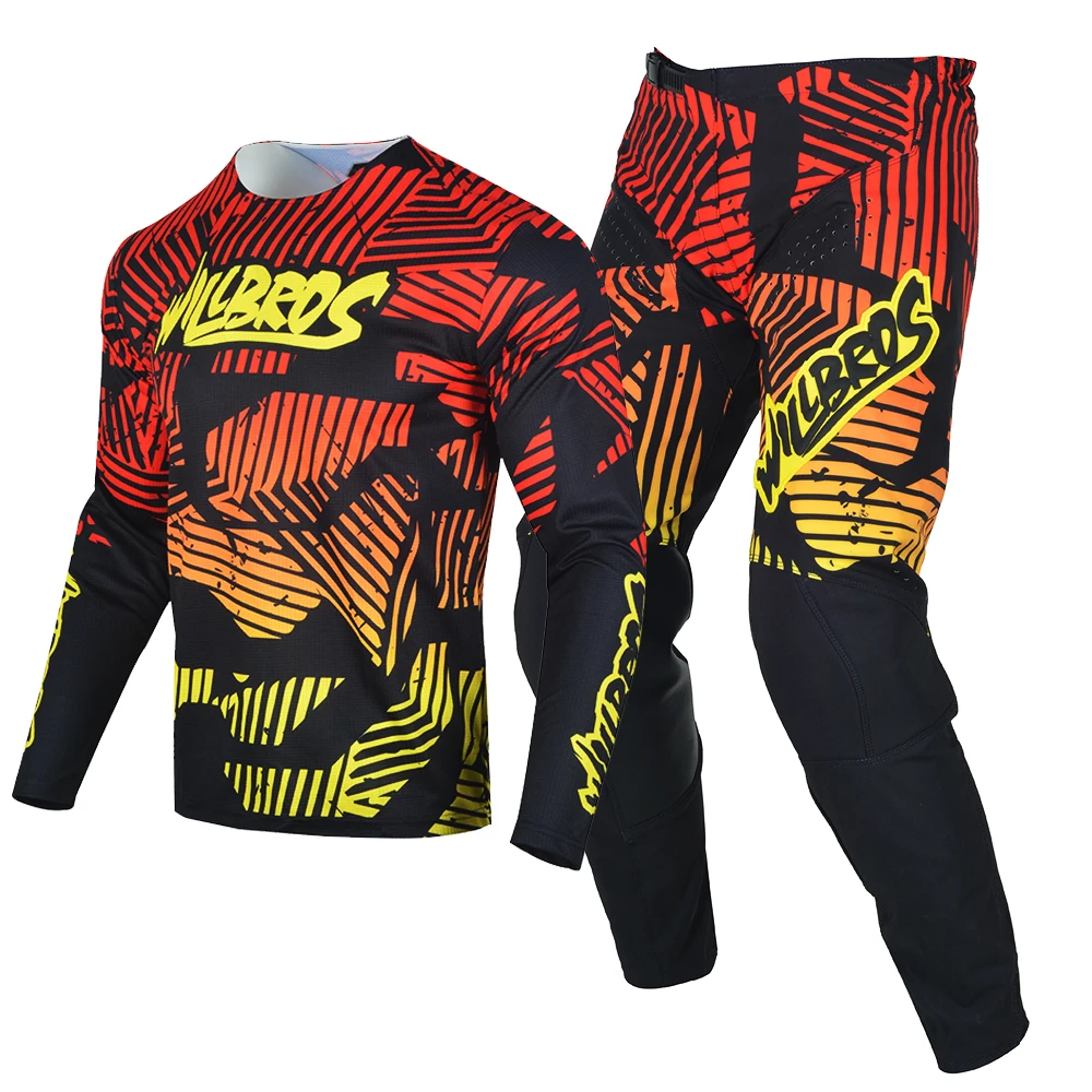 

Willbros Flexair Mach Offroad MX Racing Jersey and Pants Set Motocross Dirt Bike MTB Enduro Breathable Gear Combo for Adult