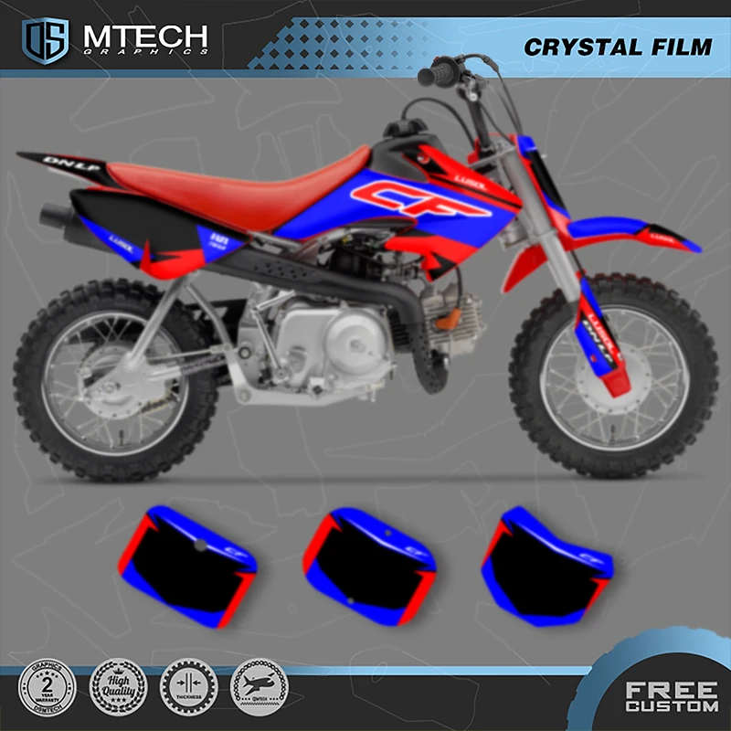 

DSMTECH Custom Graphics Background for HONDA CRF 2000 2001-2012 CRF50 2013 2014 2015-2021 CRF50 Decals Stickers Kits 007