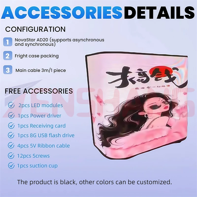 จอแสดงผล LED แบบตั้งโต๊ะรูปตัวยูสำหรับงานแสดงสินค้า พร้อมล้อเลื่อน สำหรับโฆษณาเชิงพาณิชย์