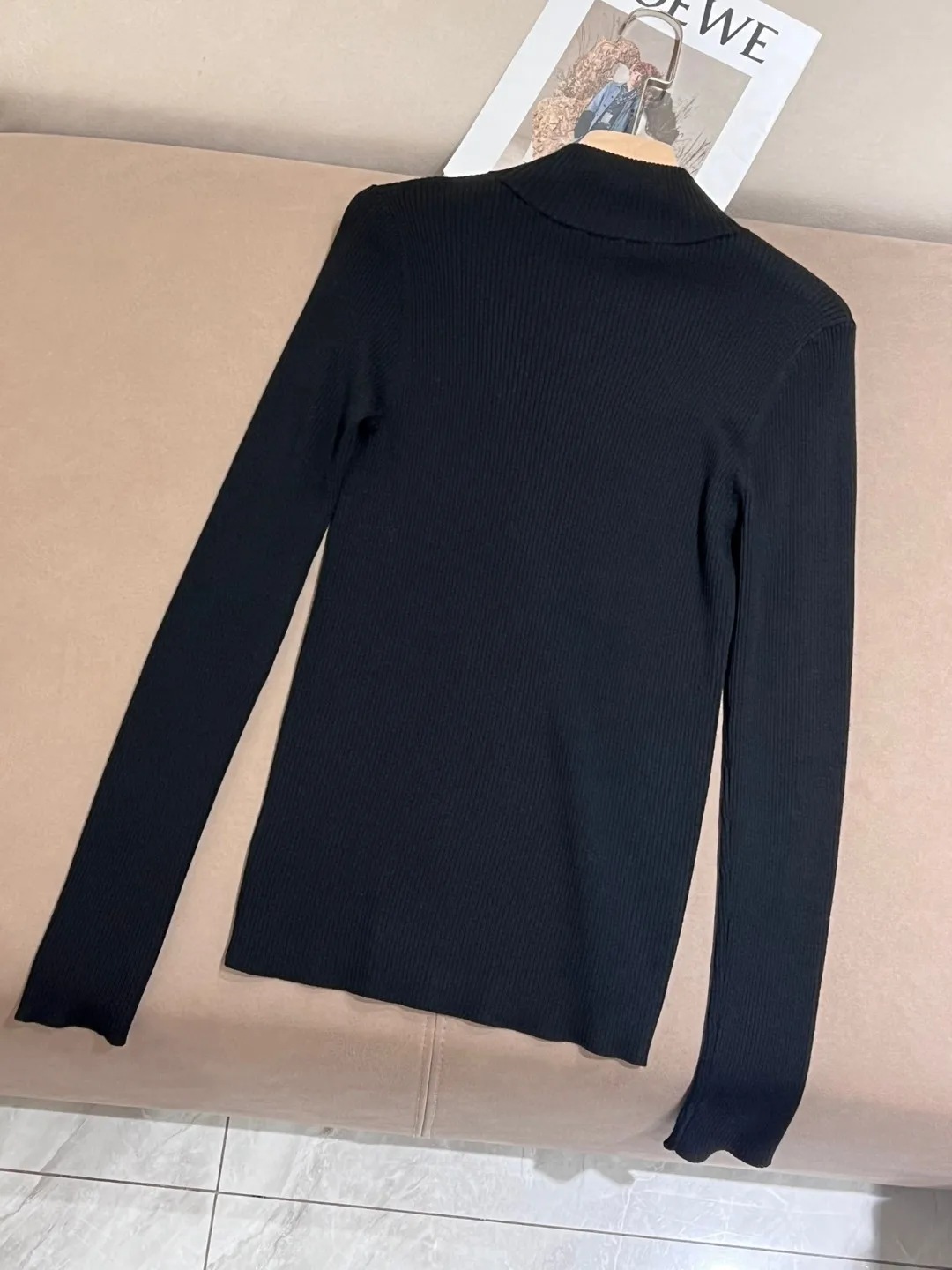 Spring casual merino wool long sleeve thin pullover