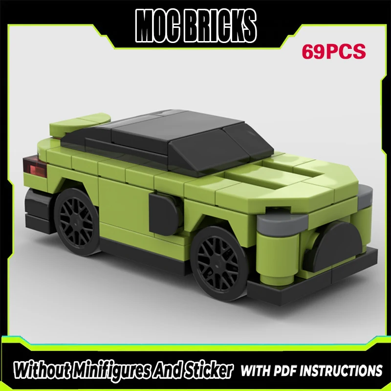 

Speed Racing Car Model MOC Building Bricks Two-Door Sports Car Modular Technology Gifts Holiday Assemble Children Toys Suit