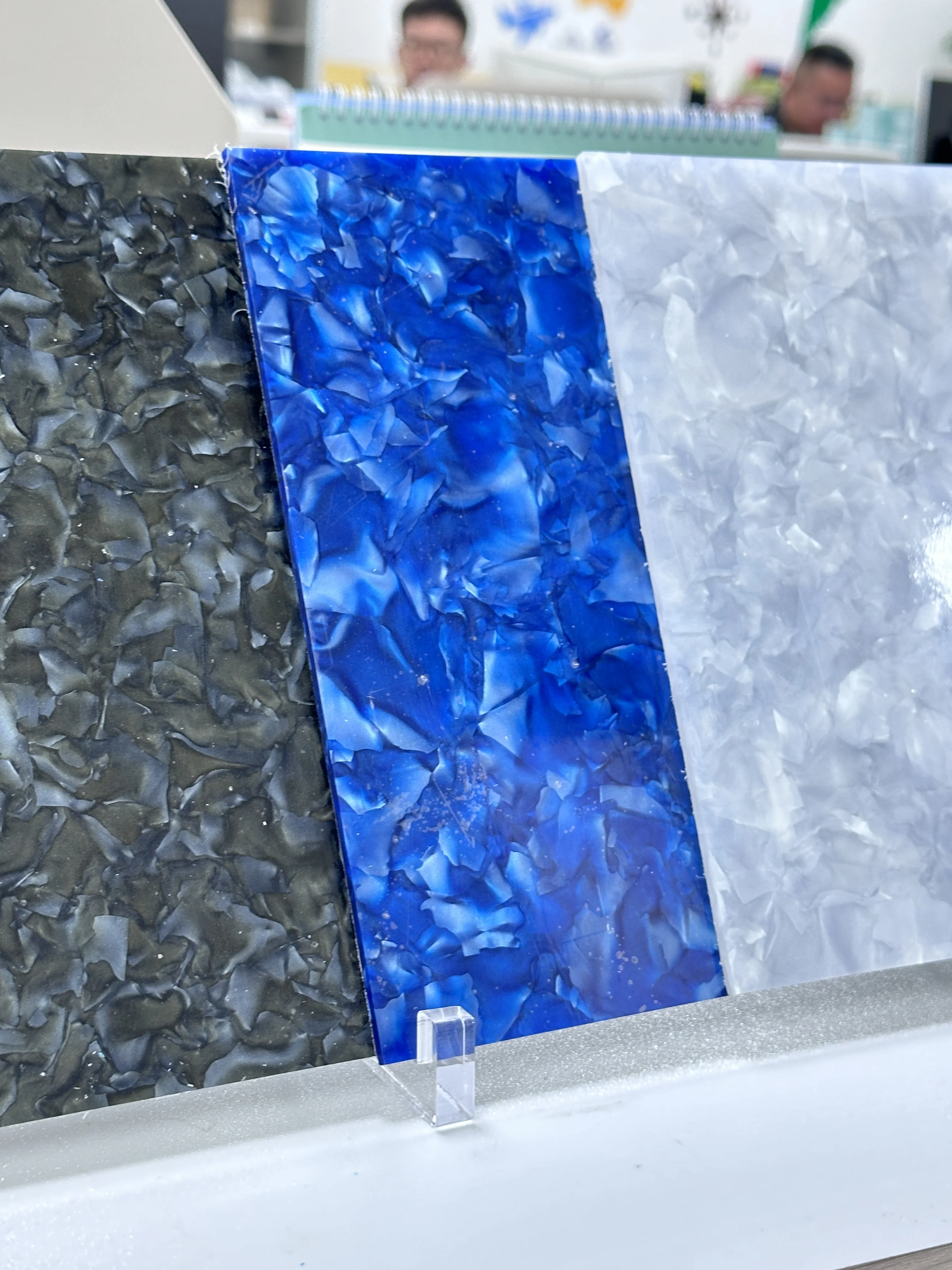 Solid Color Acrylic Sheet with Ice Crystals Pattern, PMMA 3.0 mm Thick, Set of 3 for Decoration, Crafts, Jewelry and more.