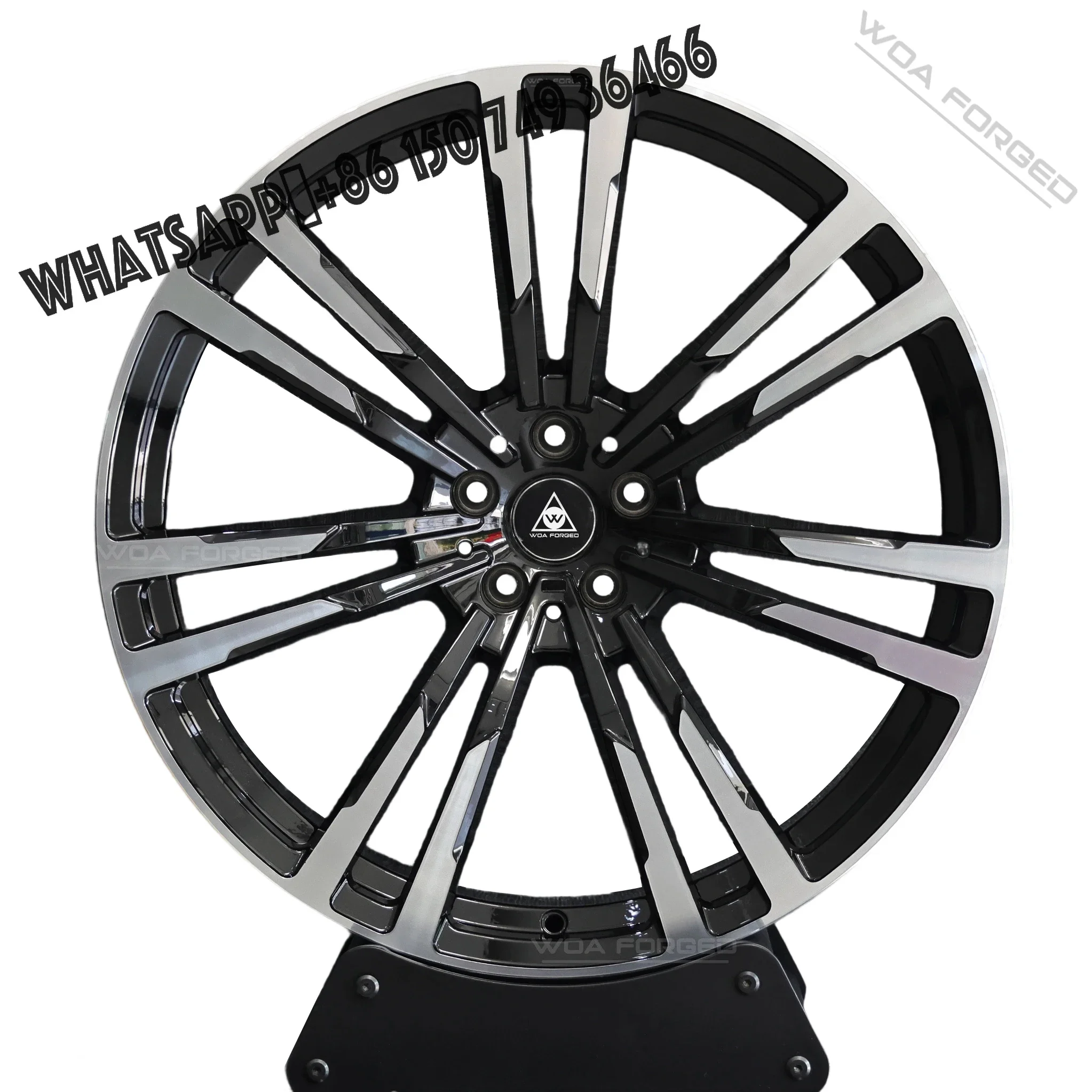 

Custom 18 19 20 21 22 Forged Wheels Bright black Spokes Passenger Car Aluminum Alloy Wheels for BMW 3 6 8 Series