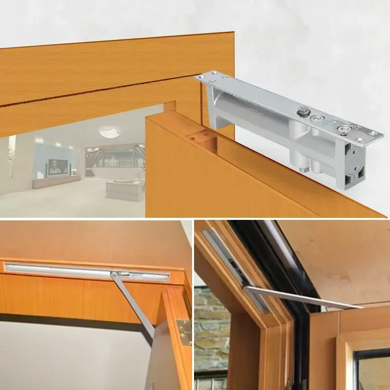 Invisible Hidden Automatic Door Closer Home HydraulicSecurity System Adjustable Closing Hidden Door Closer Weight 65kg