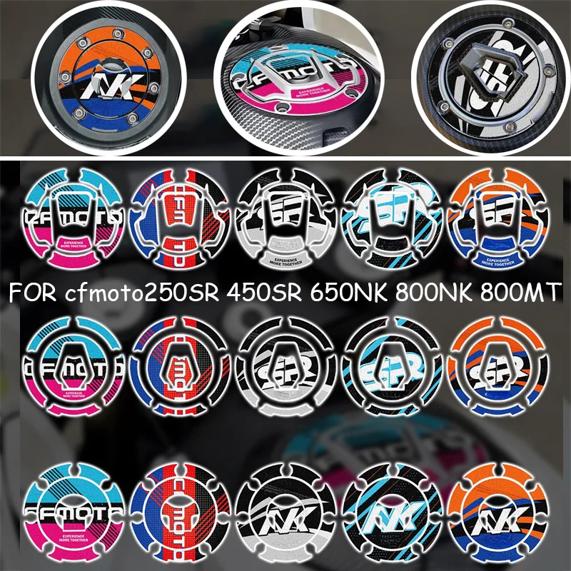 NEW 3D Motorcycle Fuel Tank Sticker Gas Oil Cap Decal For CFMOTO 800MT 800NK CL-X700 650 GT NK 400GT NK 450 250 300 SR SS SRS