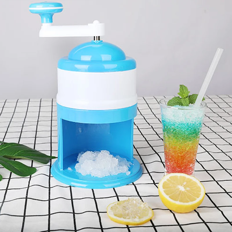 Shaved Ice Machine Household Small Ice Crusher Smoothie Machine Manual Ice Maker Ice Breaker Hand Shake Food Grade ABS
