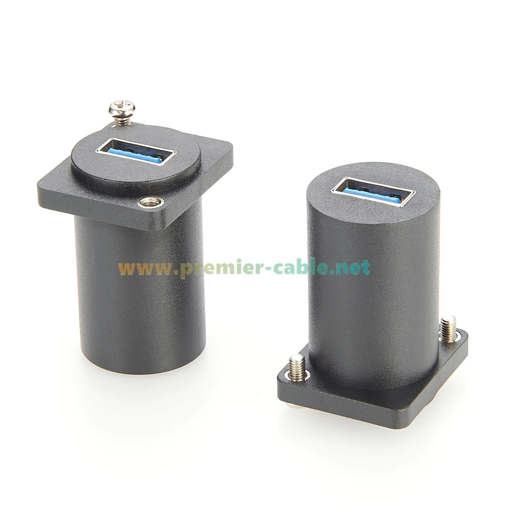 D Typ USB 3.0 Buchse auf Buchse Feedthrough Panel Mount Adapter NAUSB-3 Reversible USB 3.0 Chassis Buchse Konverter Koppler