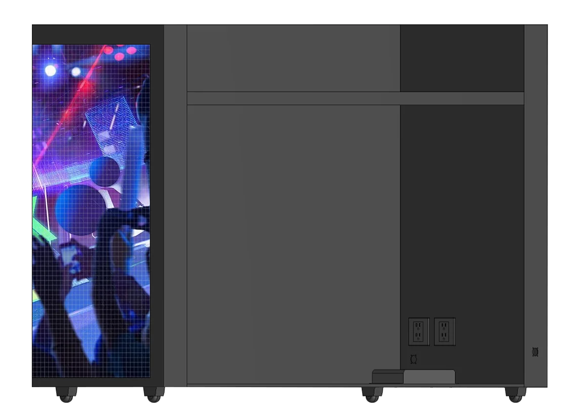 DJ Photo Booth Events Celebration Zwart Draagbaar P 2.5 Indoor Full-Color voor nachtbars en muziekanimatie en grafisch LED-display