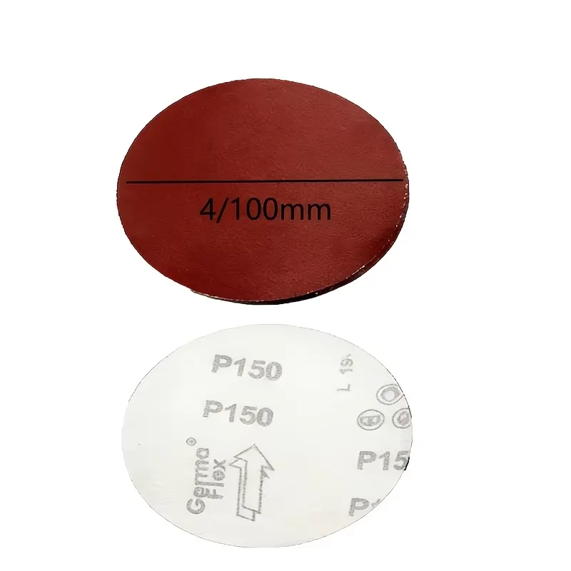 30 Sheets of 4-Inch (100mm) Sandpaper, 60-800 Grit, Suitable for Dry Sanding, Metal Rust Removal, Rough Sanding of Wood, Etc