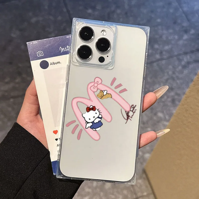 Airbags de canto de capa de telefone macia quadrada transparente à prova de choque compatível com iPhone 12 13 14 15 16 17