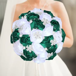 Green and White Wedding Bouquet Flowers