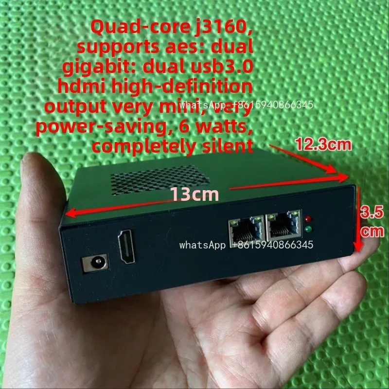 Dual Gigabit, Soft Routing J3160 Quad Core, Internet Behavior Management FROS Open Source x86 iStoreOS