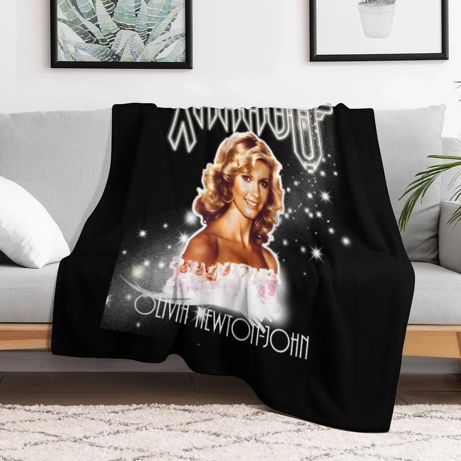 Olivia Newton-John - Xanadu - Million Lights Dancing Classic Throw Blanket Luxury St Blankets For Sofas Decorative Beds Blankets