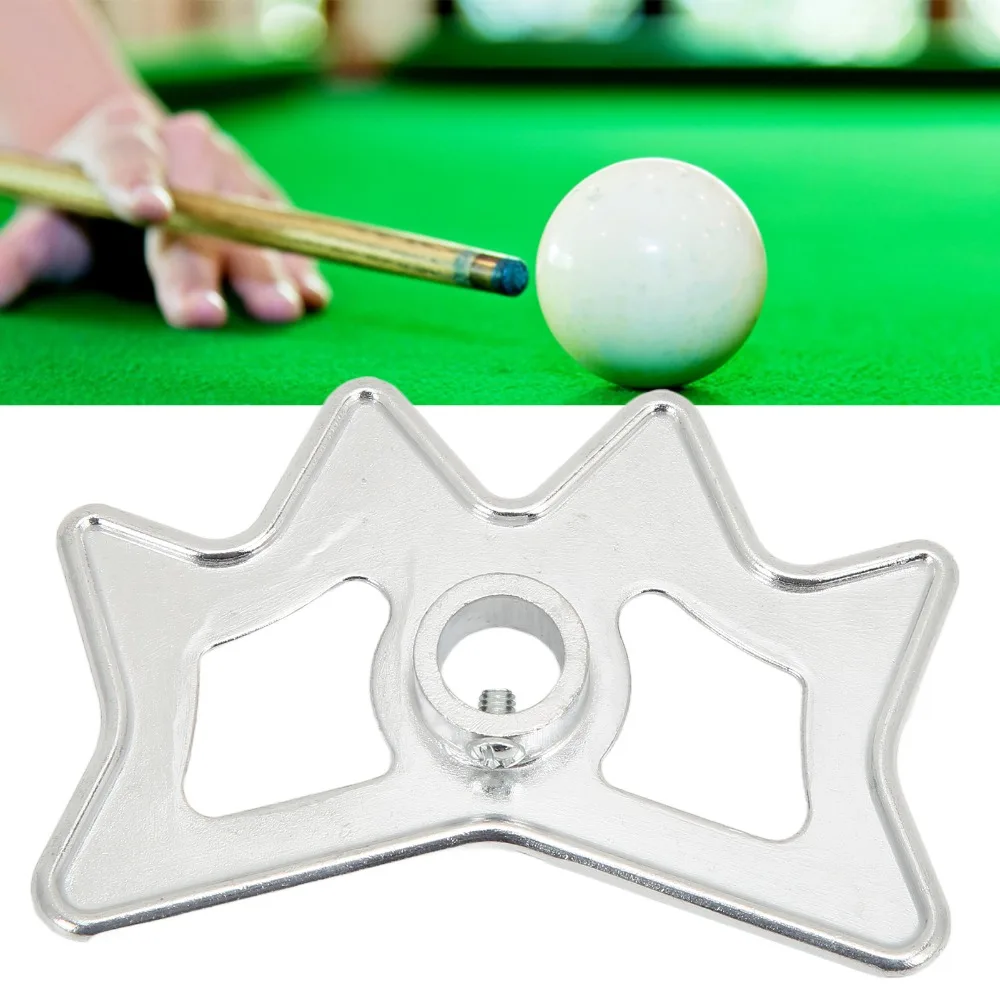 

Алюминиевая головка для бильярдного моста, серебристые легкие аксессуары для бильярда, карманный размер, аксессуар для бильярдного кия, тренировочная практика
