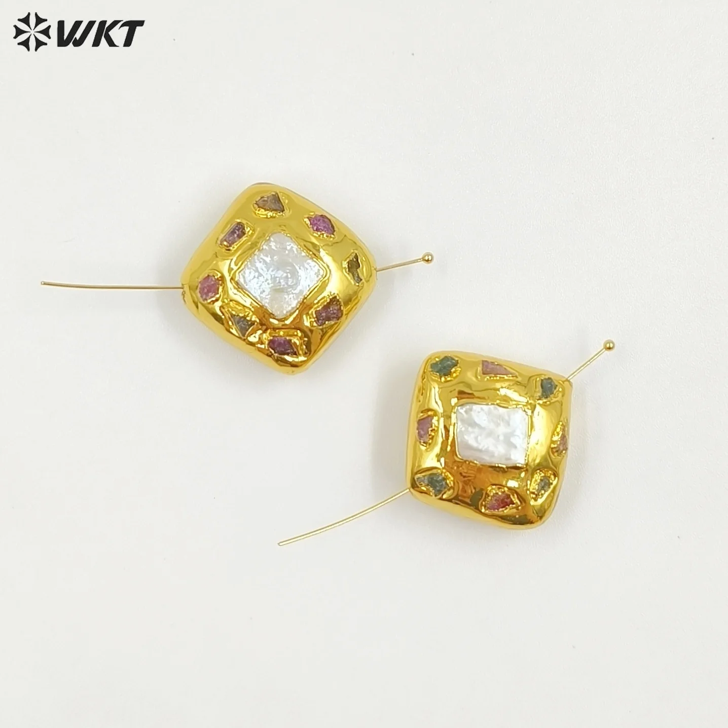 perles-carrees-de-qualite-superieure-plaquees-or-18-carats-avec-perles-d'eau-douce-naturelles-et-petites-pierres-de-tourmaline-pour-la-creation-de-bijoux-diy-jfb015
