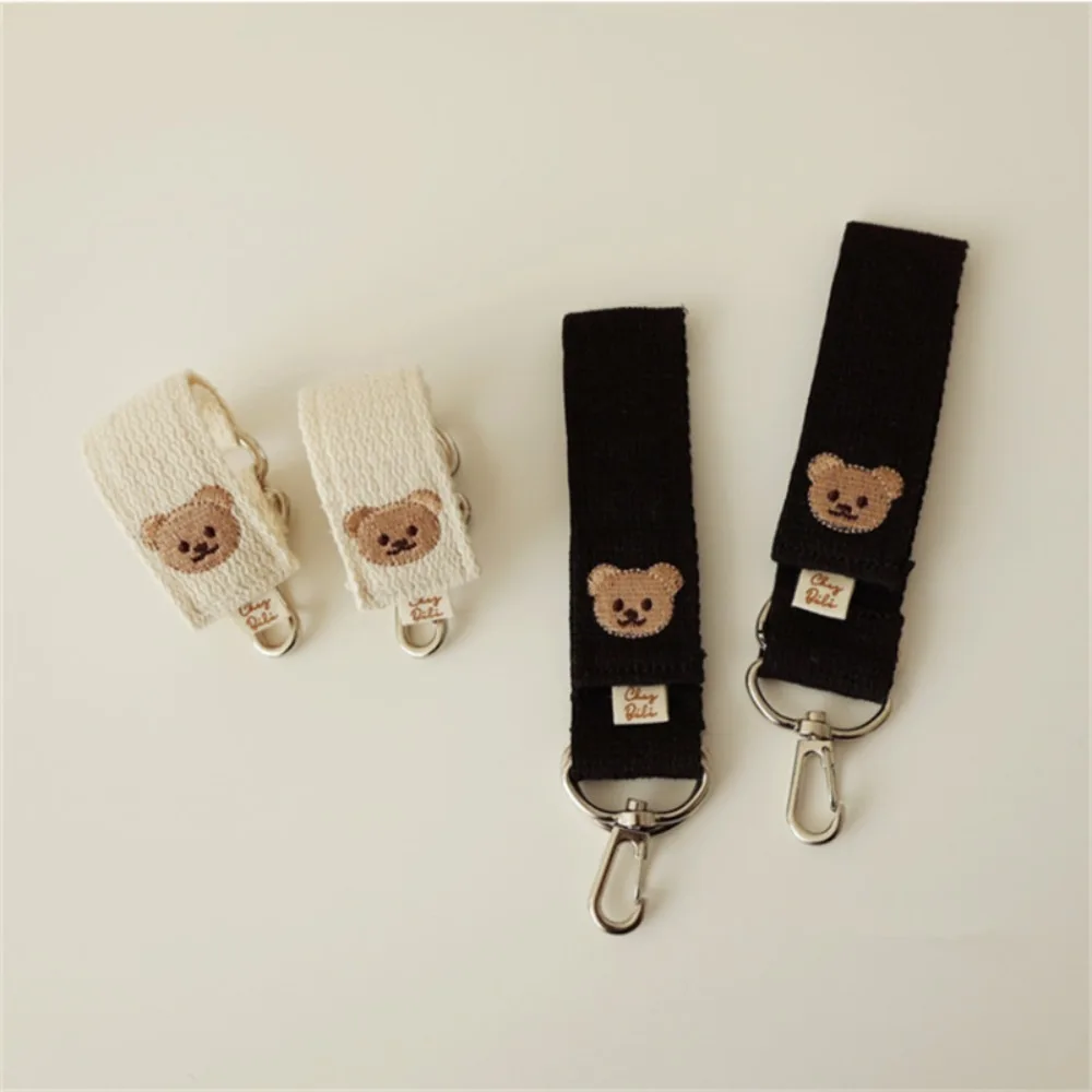 

Universal Embroidered Bear Baby Stroller Hooks Multifunctional Diaper Bag Accessories Hanging Hook Mommy bags Pushchair Clips