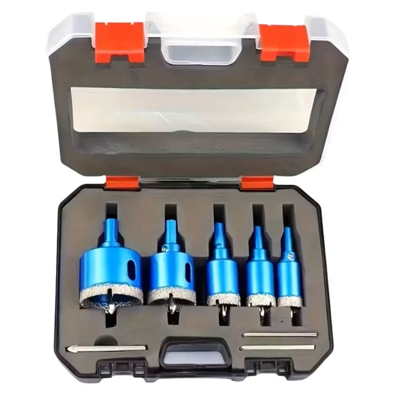 

ABVJ-Polishing Stone 8PCS Coated Drill Bits Set 6-45Mm For Glass Marble Granite Stone For Porcelain