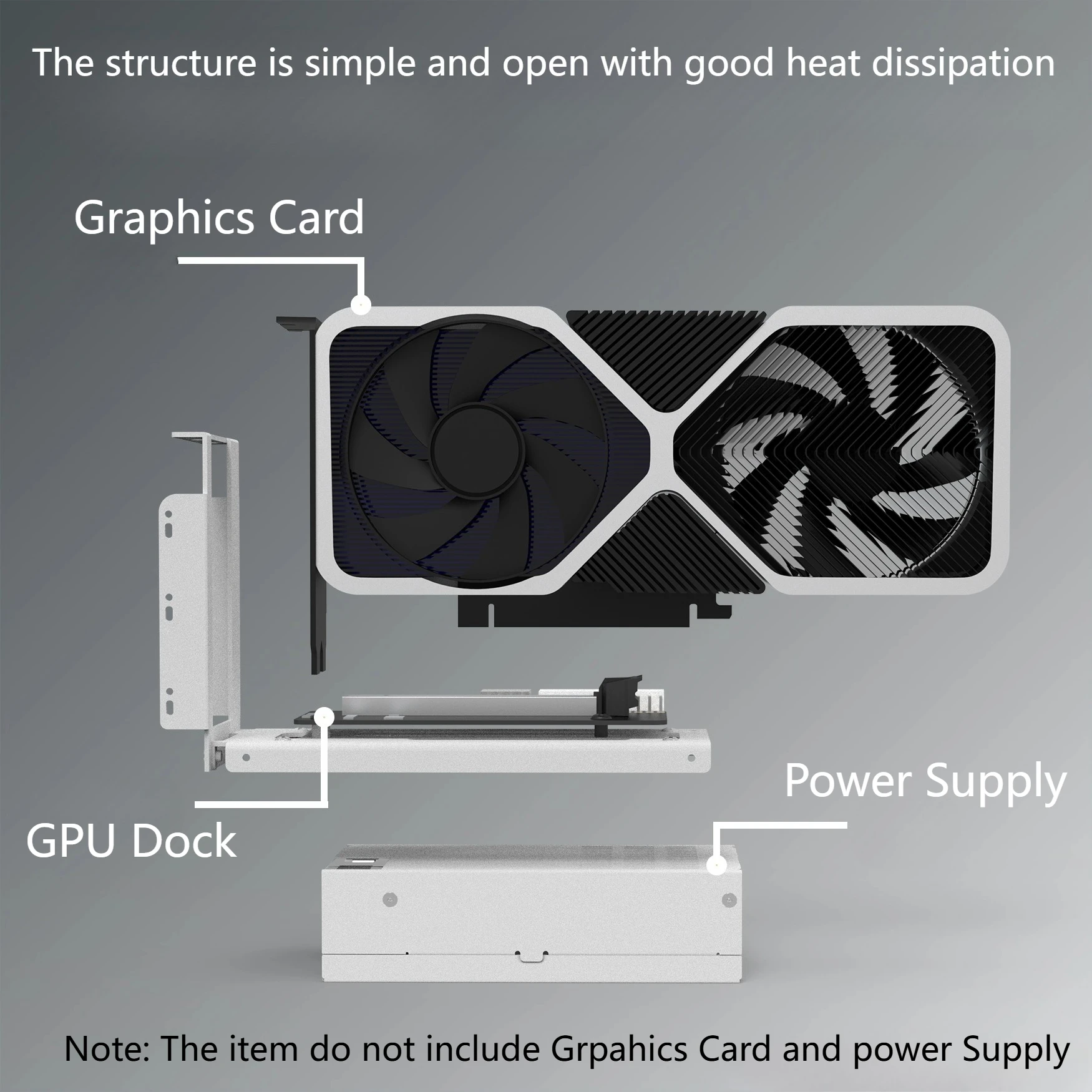 ADT-Link PCIE 5.0 X4 eGPU Oculink بطاقة الرسومات الخارجية حوض GDP كمبيوتر محمول M.2 محطة إرساء خارجية 8611 توسيع وحدة معالجة الرسومات للألعاب #6
