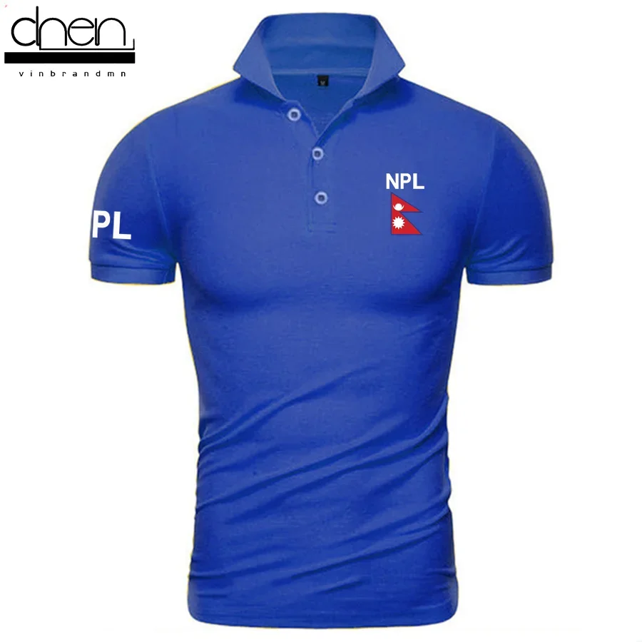 Nepal NPL Polo Shirts Men Short Sleeve Classic Brands Printed For Country 100% Cotton Nation Team Clothing Nepali Nepalese Shirt