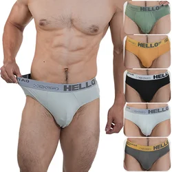 3pcs Mens Sport Briefs Soft Boys Fashion Panties Breathable Milk Silk Underwear Personality Large Size Male Underpant 40-90kg