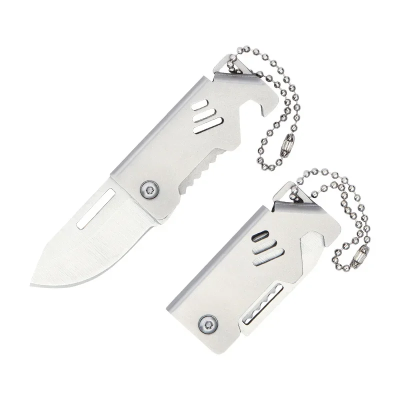 1PC Portable Sharp Outdoor Folding Knife High Hardness Mini Knife Portable Pendant