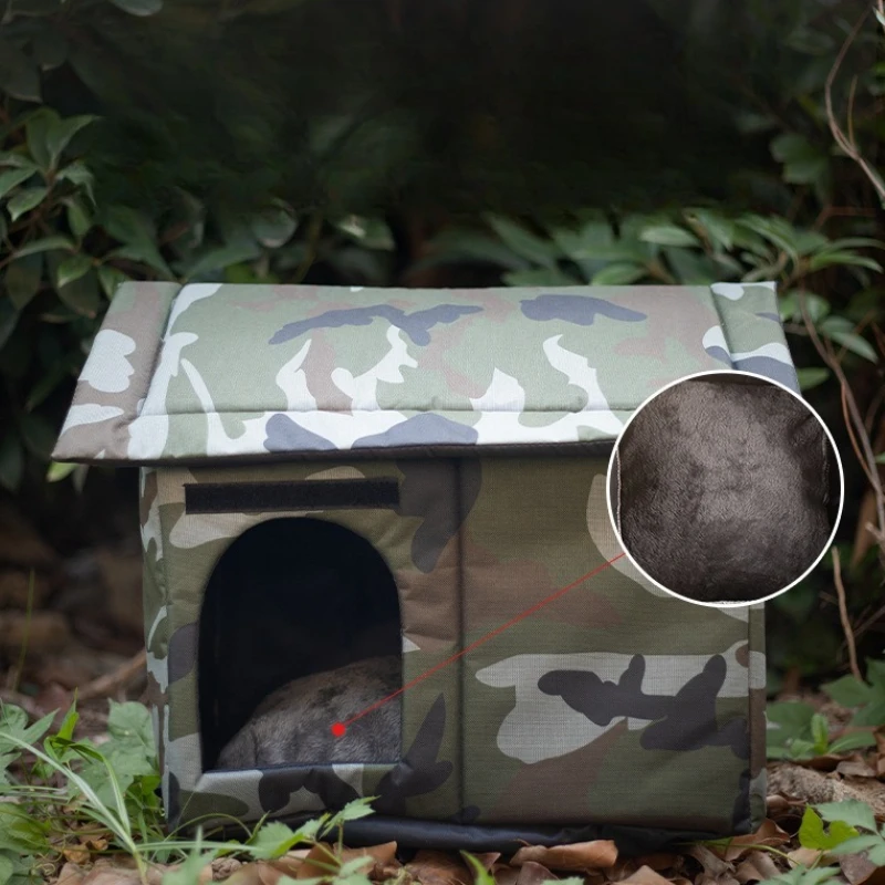 

Бродячее кошачье гнездо, уличная непромокаемая пещера для домашних животных, спальные кровати, зимнее тепло, кошачий домик, уличные кровати для кошек, принадлежности для собак, щенков