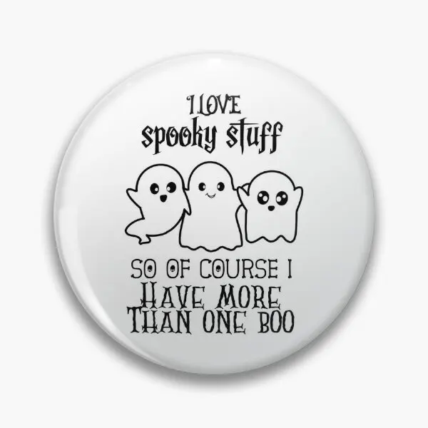 I Have More Than One Boo Polyamorous Gho  Soft Button Pin Lapel Pin Clothes Lover Badge Decor Brooch Cute Jewelry Fashion Funny