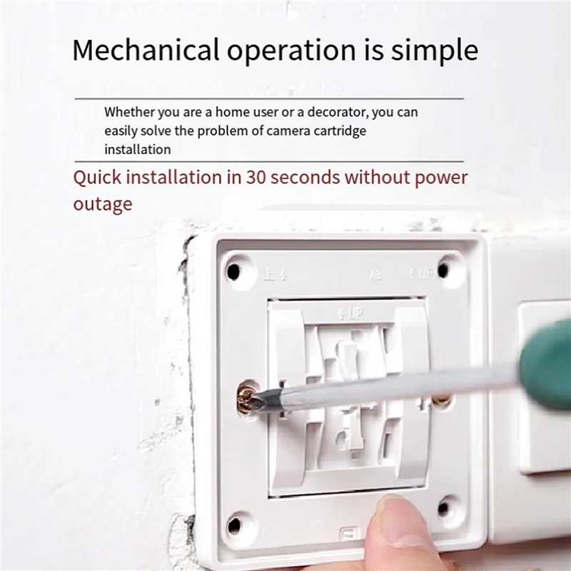 

VEHO-40 шт., ремонт кассет, 86 мм, темная коробка, ремонтный винт, переключатель, черный AP66, фиксированная настенная коробка для ремонта