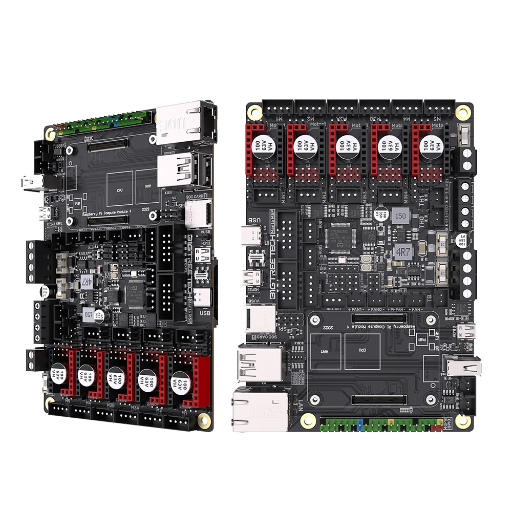 Imagem -03 - Bigtreetech-placa-mãe para Raspberry pi Manta M5p M8p 32 Bits Tmc2209 Cb1 Cm4 Klipper Ender Impressora 3d Voron Tela Hdmi5