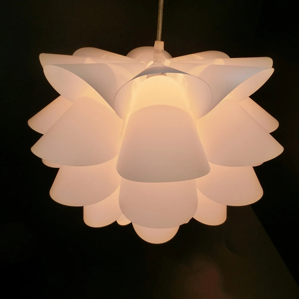 Nordic Modern Lotus Flower Lampshade Plastic Lamp Cover For Ceiling Light Chandelier Hanging Lamps Home Decor Lamp House