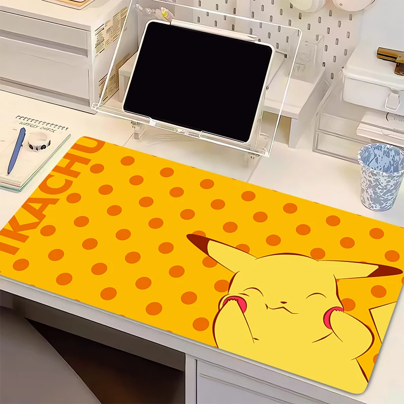 Mouse Pad Pokemon Professional E-sports Gamer Speed kawaii Pikachu Mousepads Gaming Extended Keyboard Desk Mat Notbook Mousepad