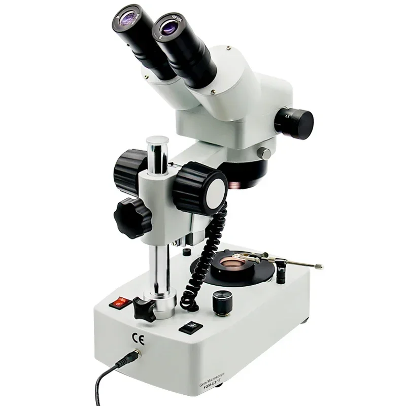 Fable Two Headed10-40X Binocular Stereoscopic Gemological Laboratory Compound Optical GIA Standard Tools Microscope