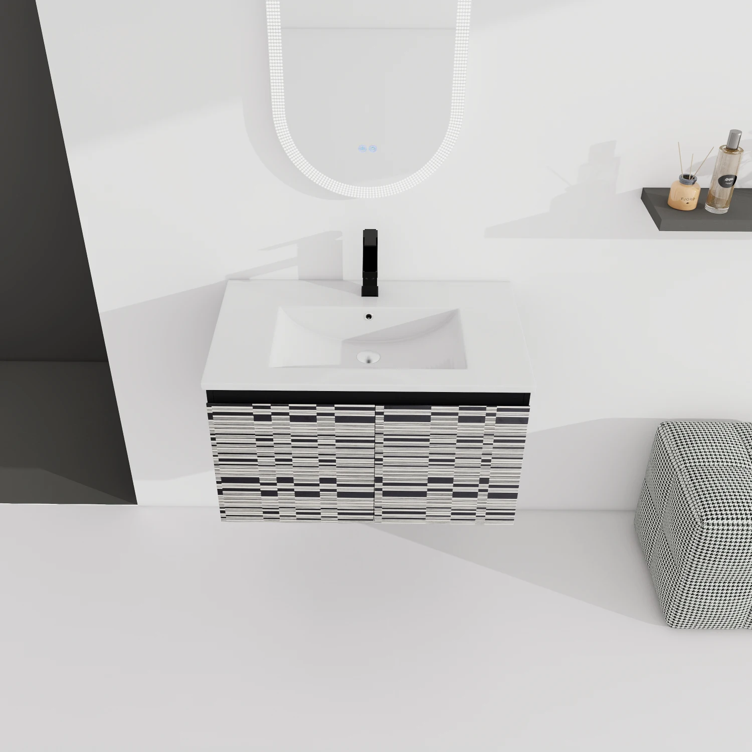 

30'' Floating Bathroom Vanity with Ceramics Sink & Soft-Close Cabinet Door