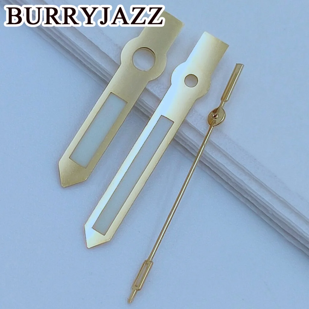 BURRYJAZZ NH35 NH36 NH38 7S26 7S36 4R35 4R36 Watch Hands Silver Gold Rose Gold Hands Green Luminous