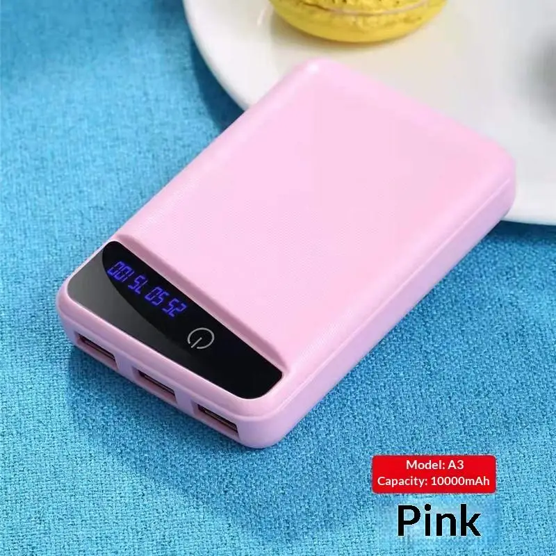 Solder-Free 3x18650 DIY Power Bank Case, Triple USB Battery Holder Box, Portable Emergency Phone Charger Organizer
