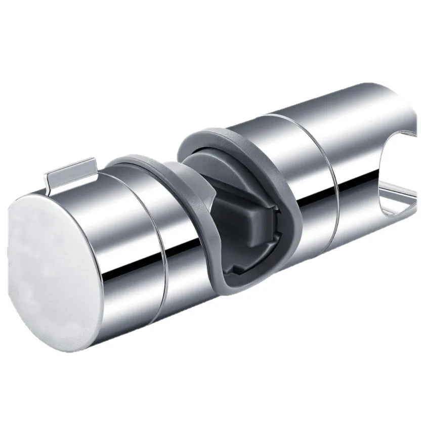 Suporte Universal Ajustável para Chuveiro 22mm-25mm, Braçadeira Deslizante Cromada em ABS para Ducha Manual