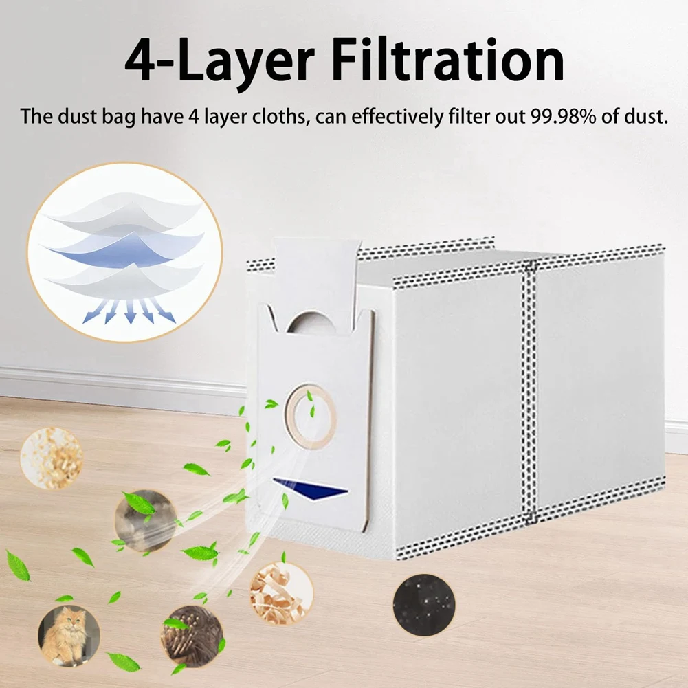 Kit de acessórios de reposição para Ecovacs DEEBOT T30 Omni, T30 PRO MAX - Inclui escovas, filtros, esfregões, sacos de pó