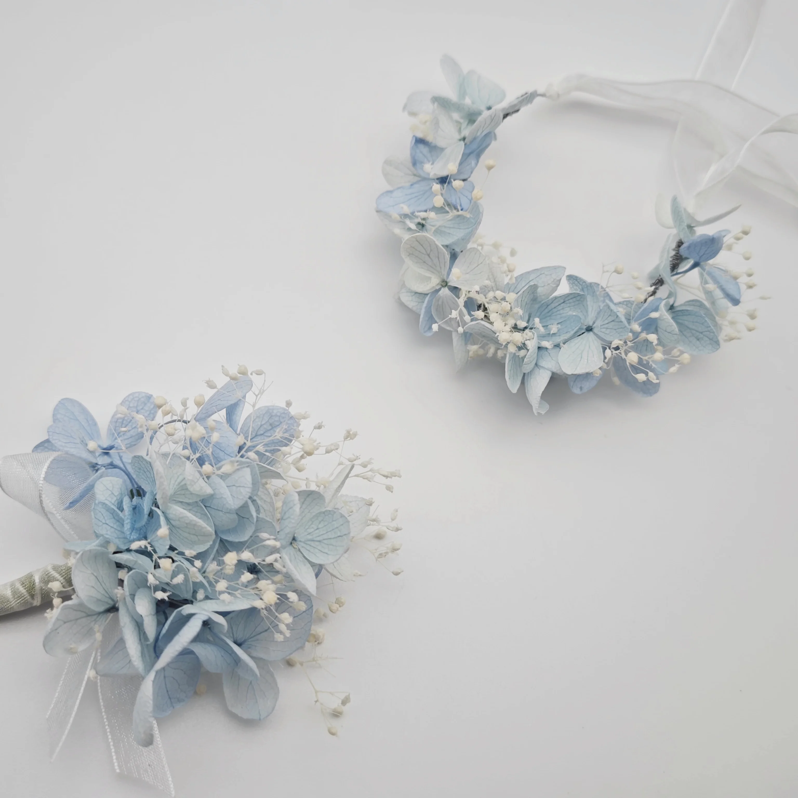 

popular blue wedding immortal flower corsage wrist flower super fairy bride
