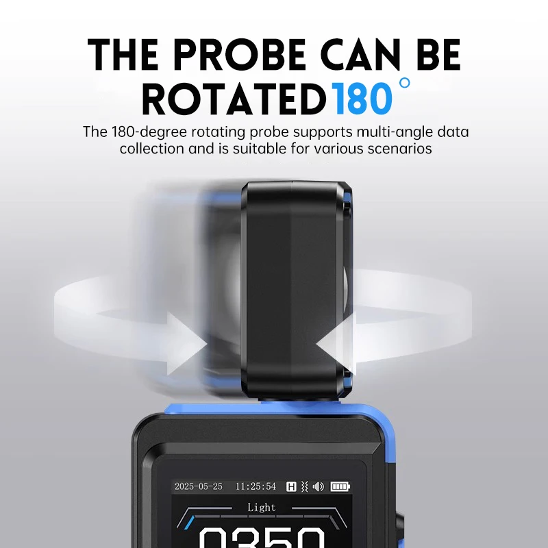 FNIRSI FPM-02 misuratore di illuminamento ad alta precisione misuratore di illuminamento professionale per uso domestico misuratore di luminosità tempe